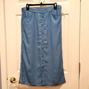 J. Jill Denim | Petite Long Denim Skirt